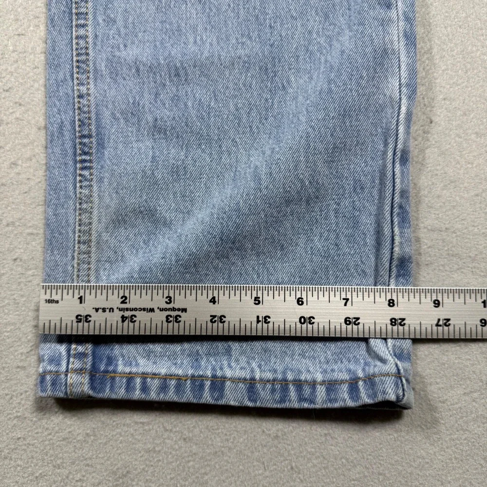 Levis 501 Original Fit Light Wash Denim Jeans Mens 36x30 Straight Leg Pants